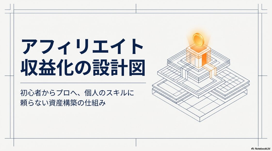 初心者からプロへ、個人のスキルに頼らない資産構築の仕組みを解説する設計図です